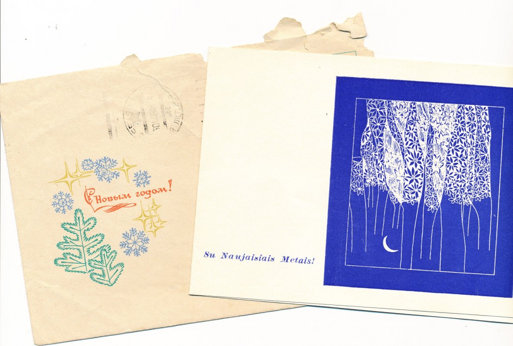B. Buivydaitės naujametinis sveikinimas O. Beleckienei. Anykščiai, 1970 m.