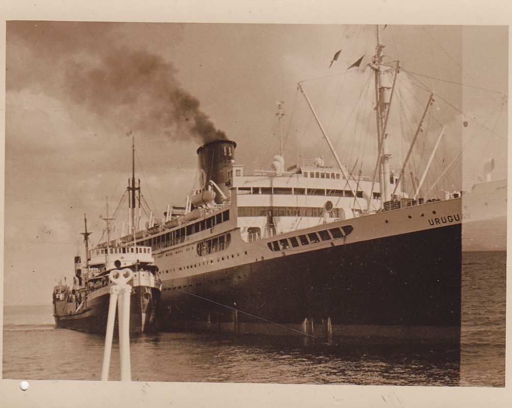 Laivas jūroje. Brazilija, apie 1946–1950 m.