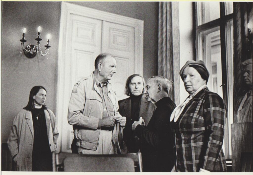 M. Kontrimaitė, R. Lankauskas, J. Juškaitis, L. Andriekus, D. Juškaitienė. Vilnius, 1989 m.