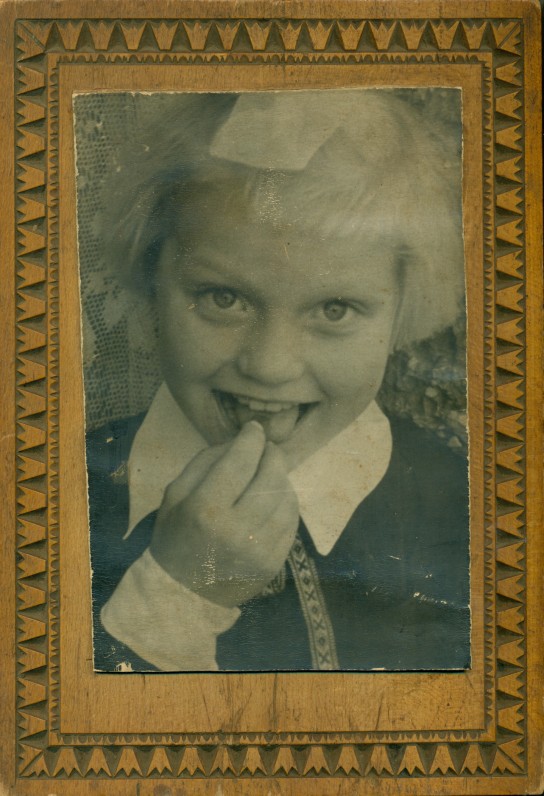 P. Širvio dukra Dangė – pradinių klasių mokinė. Vilnius, apie 1960 m. P. Širvio nuotrauka