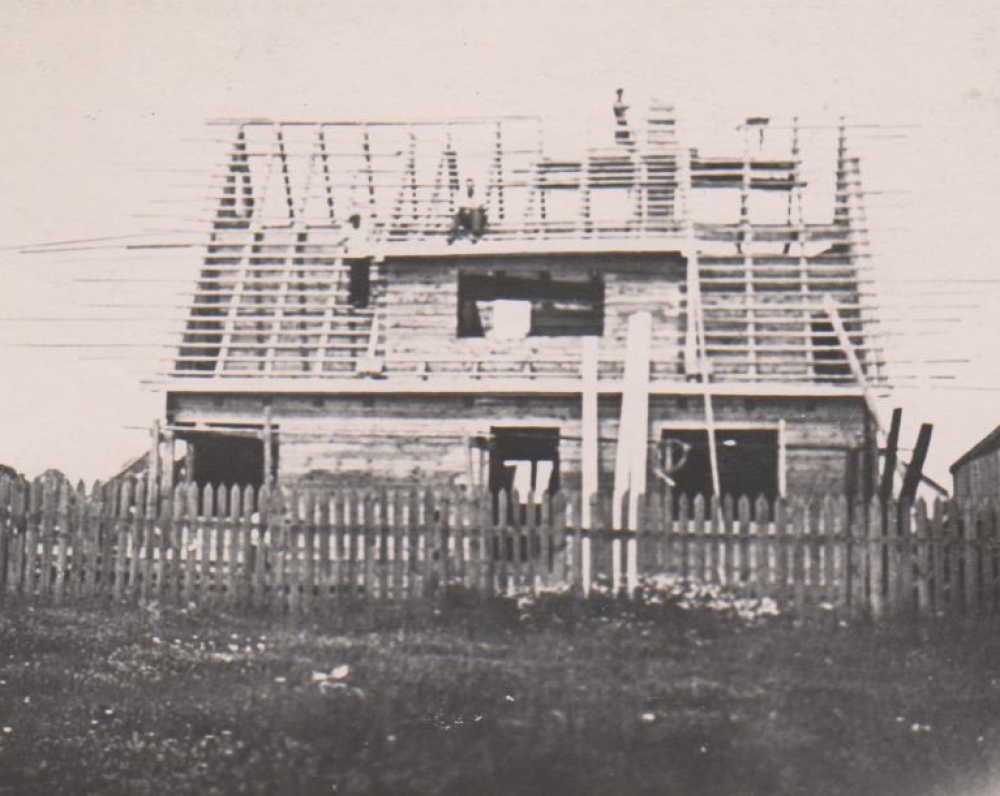 Statomo namo vaizdas iš pietų pusės. Kaunas. 1938 m. vasara