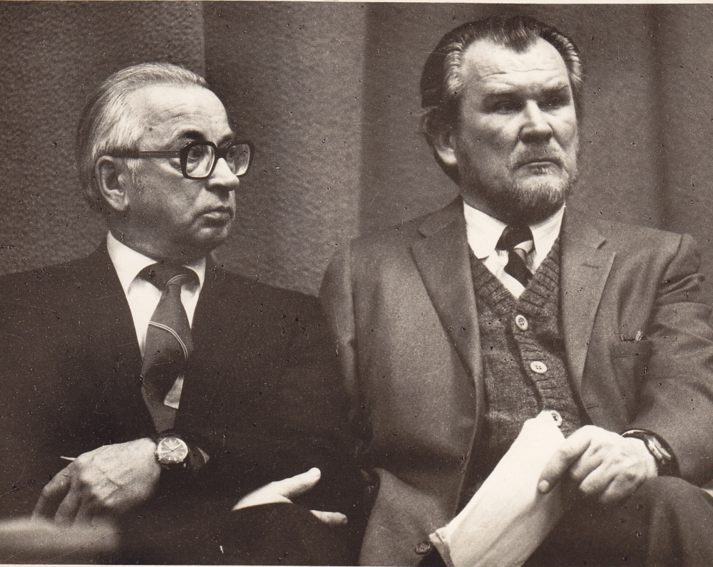 Su R. Sadausku 1984 m. O. Pajedaitės nuotrauka