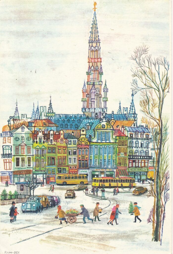 Z. ir J. Hellemans Kalėdų ir Naujųjų metų sveikinimas A. ir S. Santvarams, Belgija