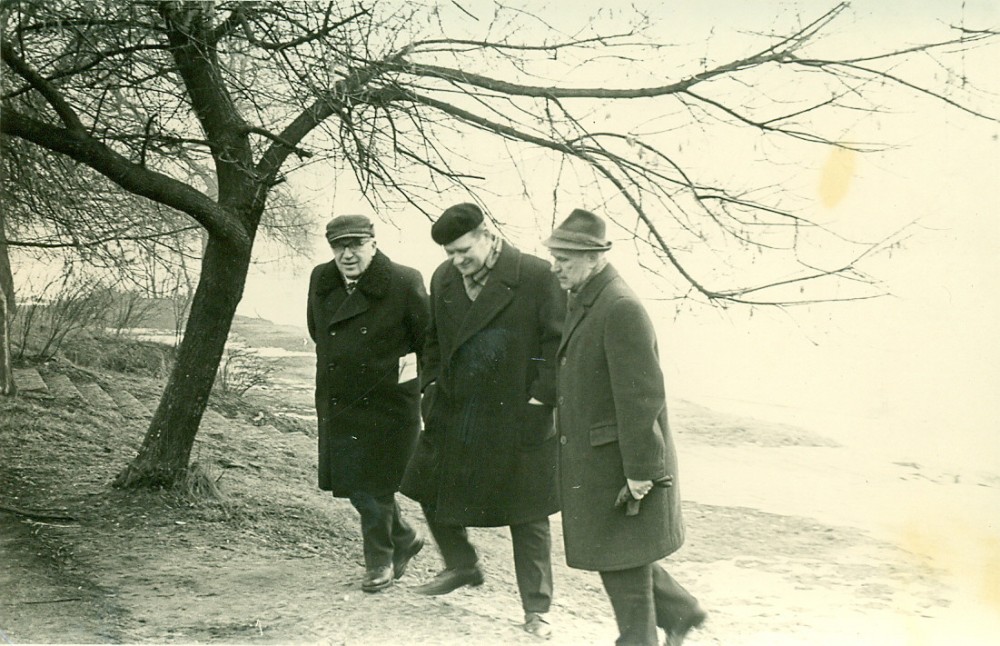 A. Žukauskas, V. Petkevičius ir V. Miliūnas. Druskininkai, 1971 m.