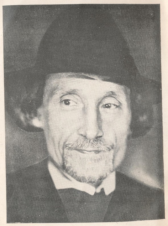 J. A. Herbačiausko portretas knygos „Dievo šypsenos“ tituliniame puslapyje