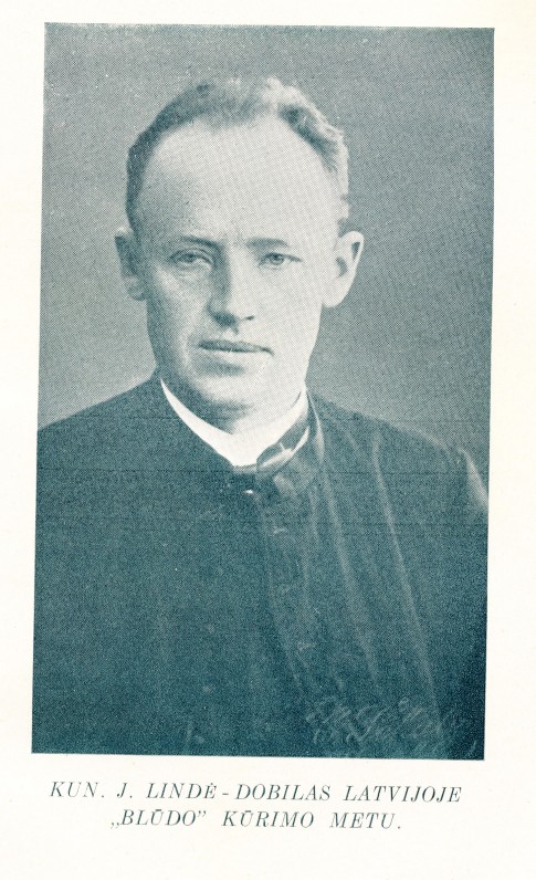 J. Lindė apie 1910 m. Fotografija iš knygos „Mūšos Dobilas“