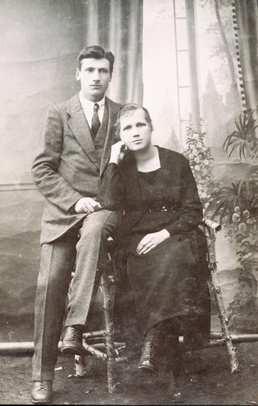 Aldonos tėvai – Anupras ir Ona Veščiūnai. Pandėlys. 1921 m.