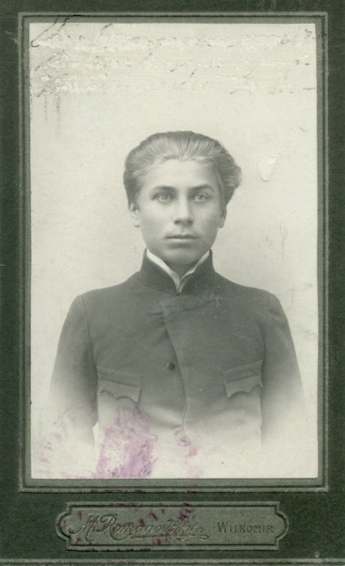 P. Vaičiūnas – Ukmergės gimnazijos mokinys 1903–1904 m.