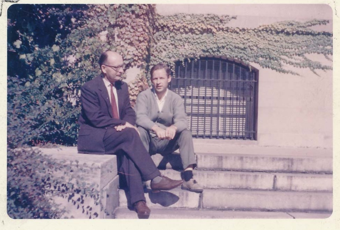 Su H. Radausku prie Baltimorės meno muziejaus. 1963 m.