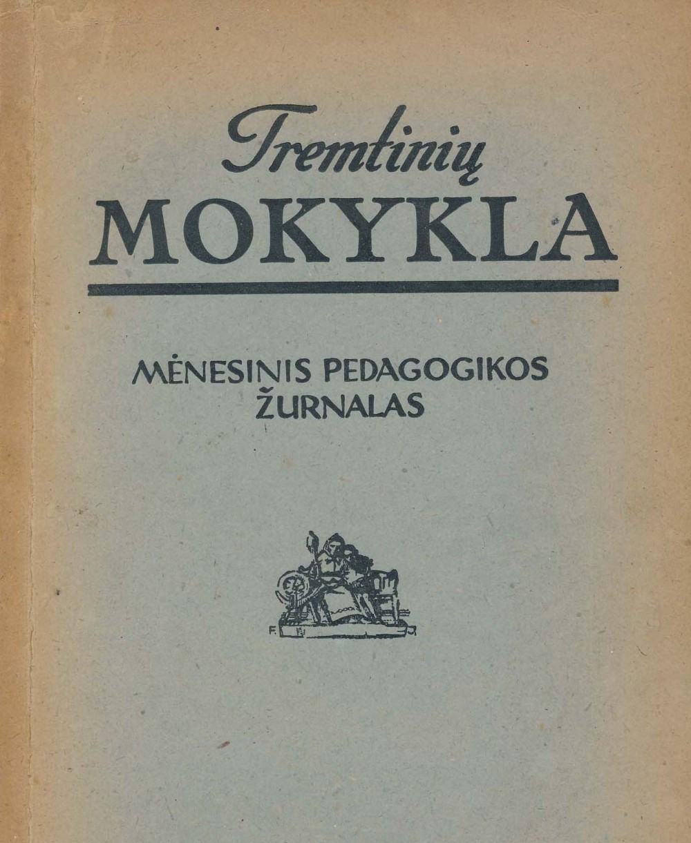 Žurnalas „Tremtinių mokykla“. 1946 m., Nr.1. L. Miškino (A. Čipkaus) pirmoji literatūros kritiko recenzija S. Santvaro knygai „Laivai palaužtom burėm“