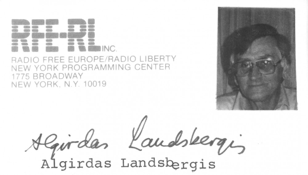 „Laisvosios Europos“ radijo bendradarbio kortelė