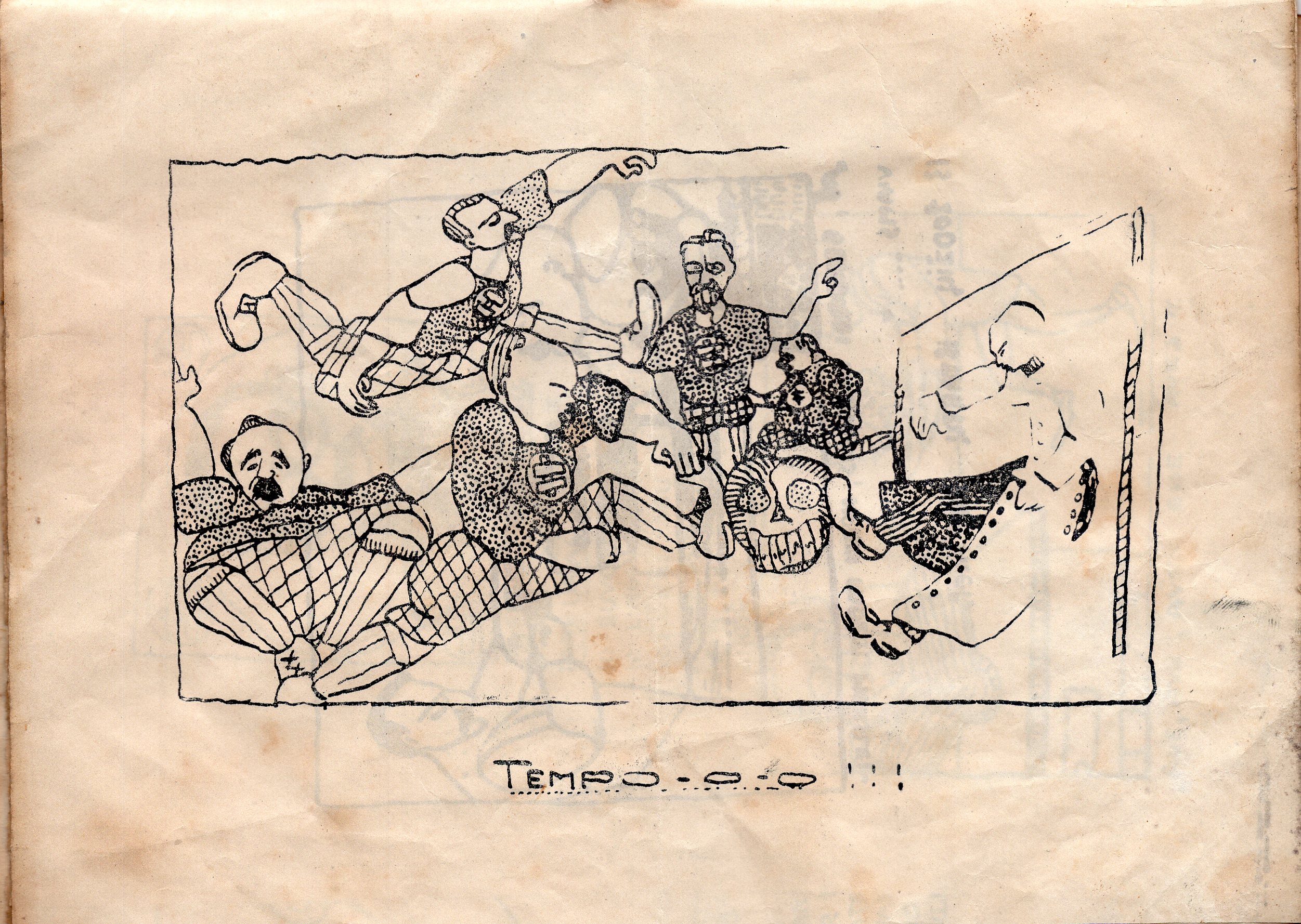 P. Andriušio piešta karikatūra „Šepšeliadai“. 1926 m.