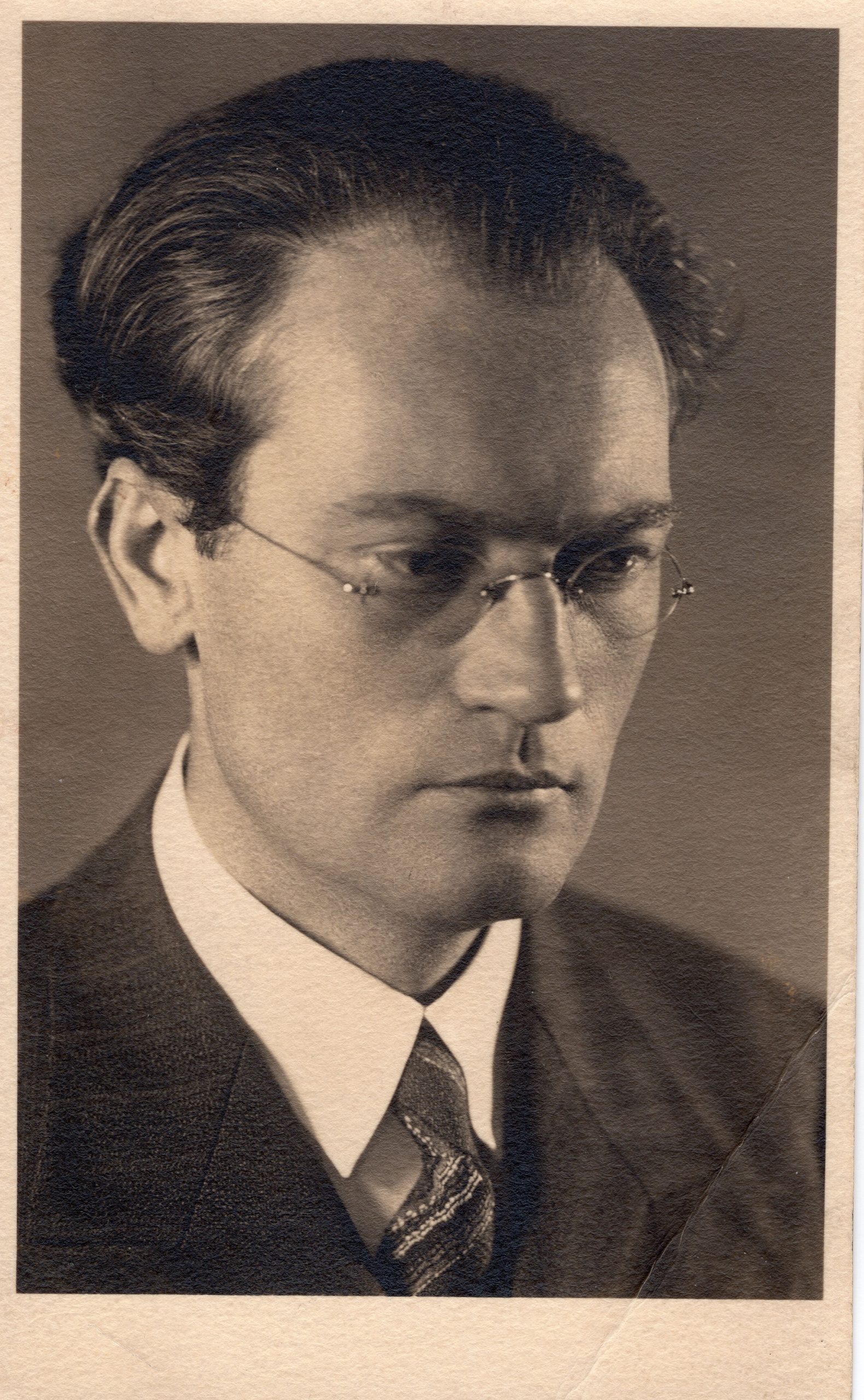Profesorius Vincas Mykolaitis-Putinas. Kaunas. Apie 1930 m. MLLM 104820