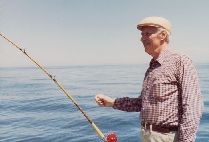 S. Santvaras žvejoja Atlanto vandenyne. Bostonas. 1981 m. MLLM 33142