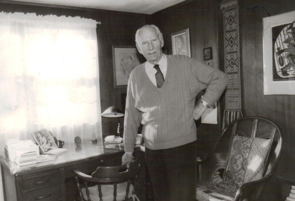S. Santvaras savo namuose. Bostonas. 1989 m. Nuotrauka O. Pajėdaitės MLLM 38555
