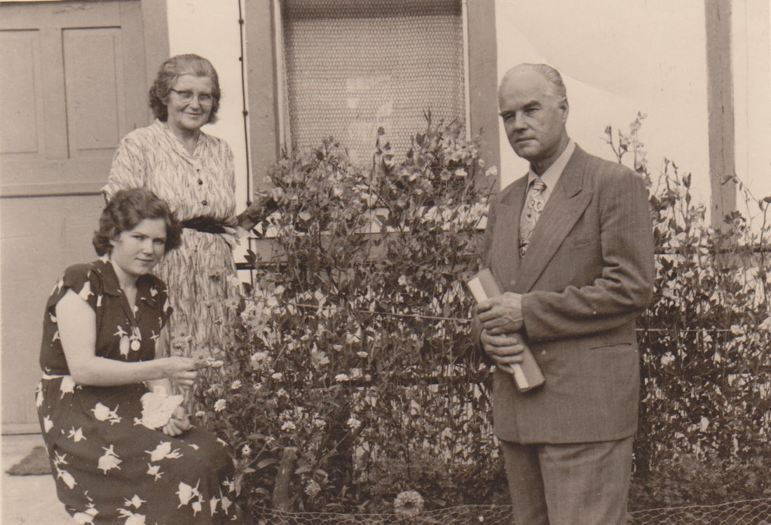 A. Giedrius su šeima Hiutenfelde. 1956 05 14. MLLM 60378