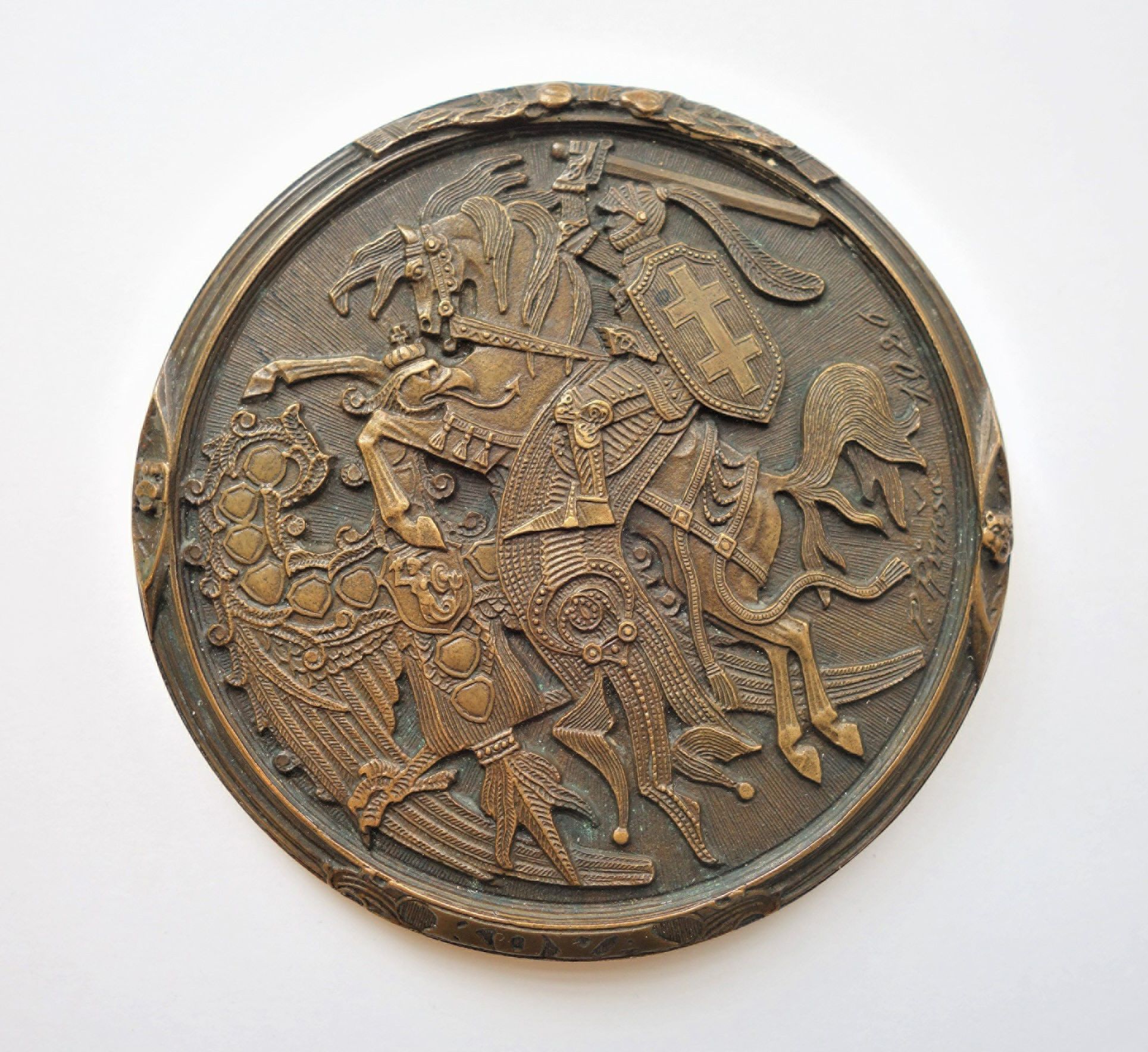 Lietuvos ir Lenkijos unijos medalis, reversas, 1926 m., Petras Rimša