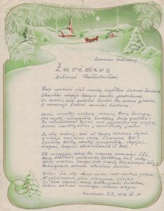 L. Andriekaus eilėraštis „Žuvėdros“, skirtas A. Vaičiulaičiui