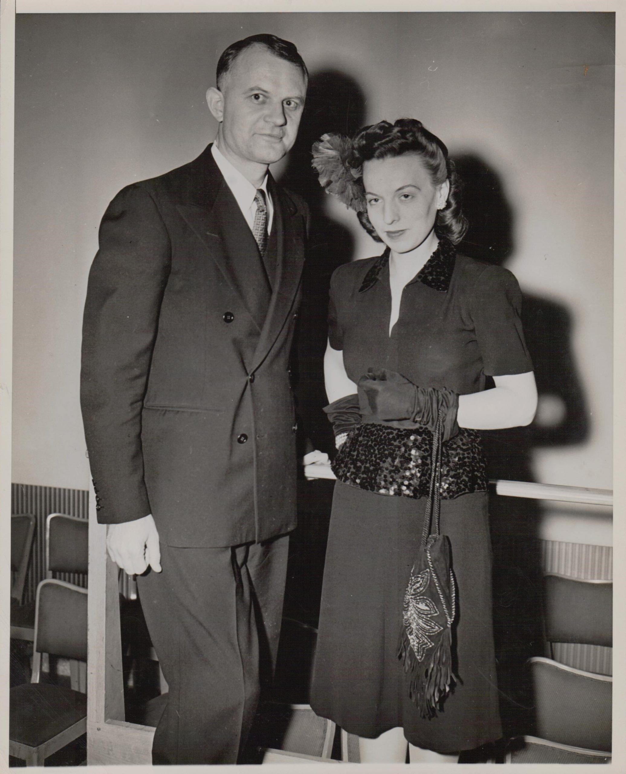 J. Tysliava su žmona Valerija Vašingtone, 1945.11.16. MLLM 113525