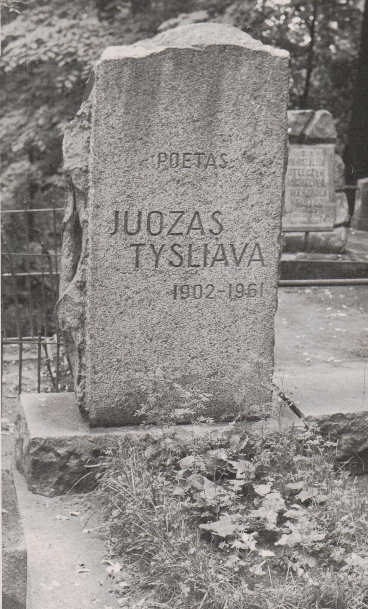 J. Tysliavos kapas Rasų kapinėse Vilniuje. MLLM P2077