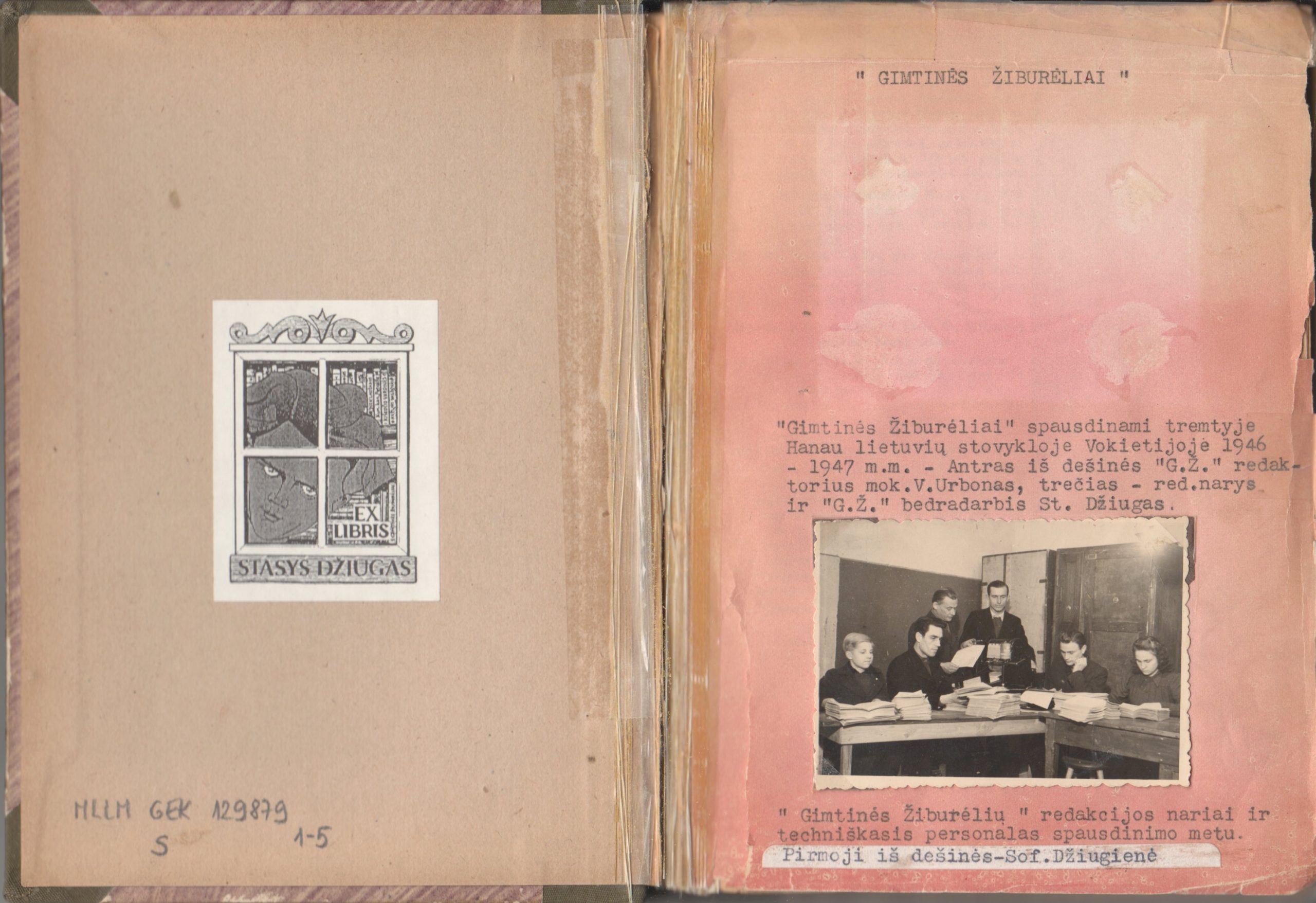 Žurnalo „Gimtinės žiburėliai” komplektas. Hanau. 1946 – 1947 m.