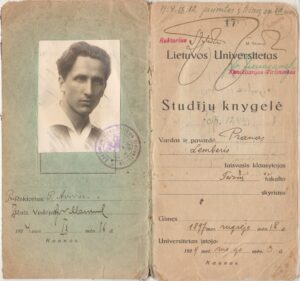 P. Lemberto studijų knygelė