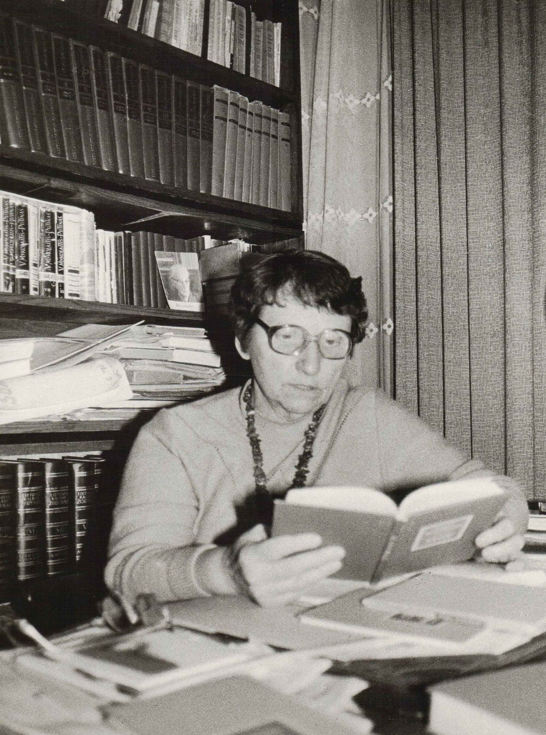 V. Zaborskaitė Vilniuje 1987 m.