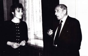 Č. Grincevičius su muziejininke V. Paplauskiene, Maironio lietuvių literatūros muziejus, 1991 m. MLLM 55401 F6986