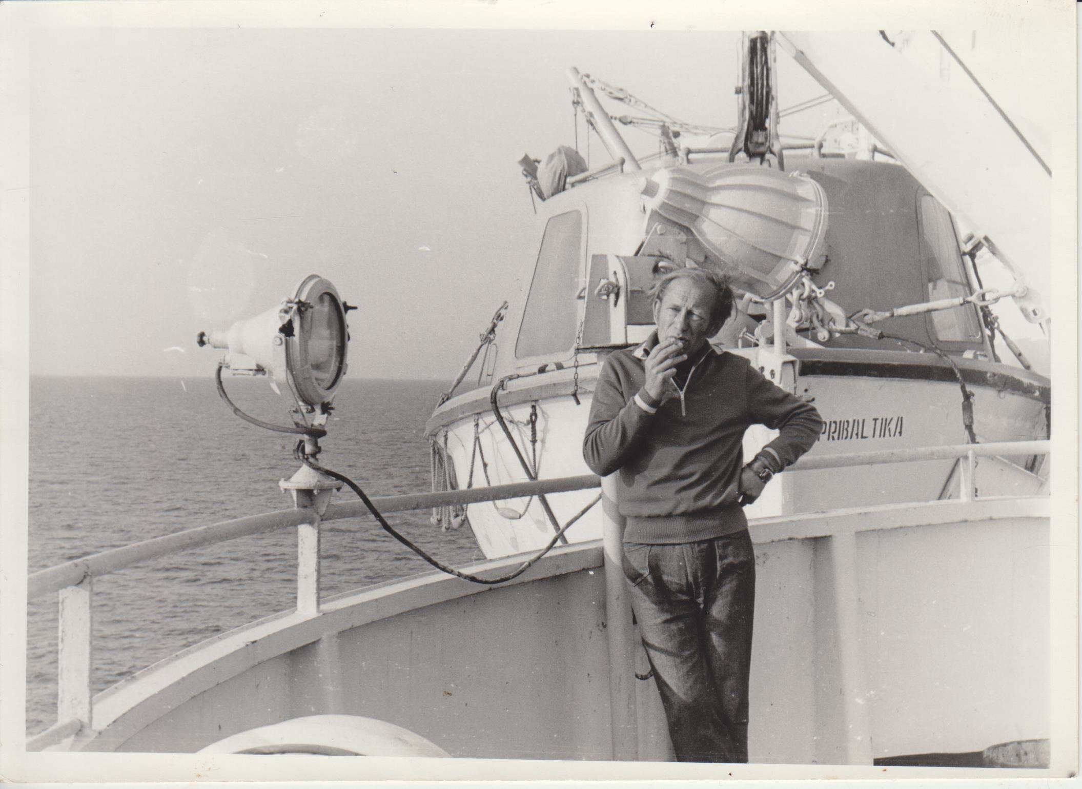 A. Matutis laive „Pabaltijys“. 1976 m. MLLM GEK P22061