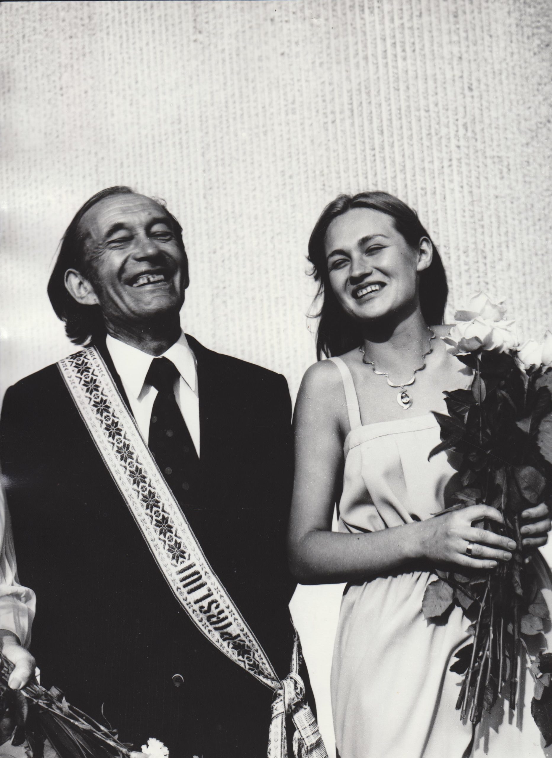 A. Matutis ir L. Petkevičiūtė jos vestuvėse. 1979 m. R. Dichavičiaus nuotrauka. MLLM GEK P17754