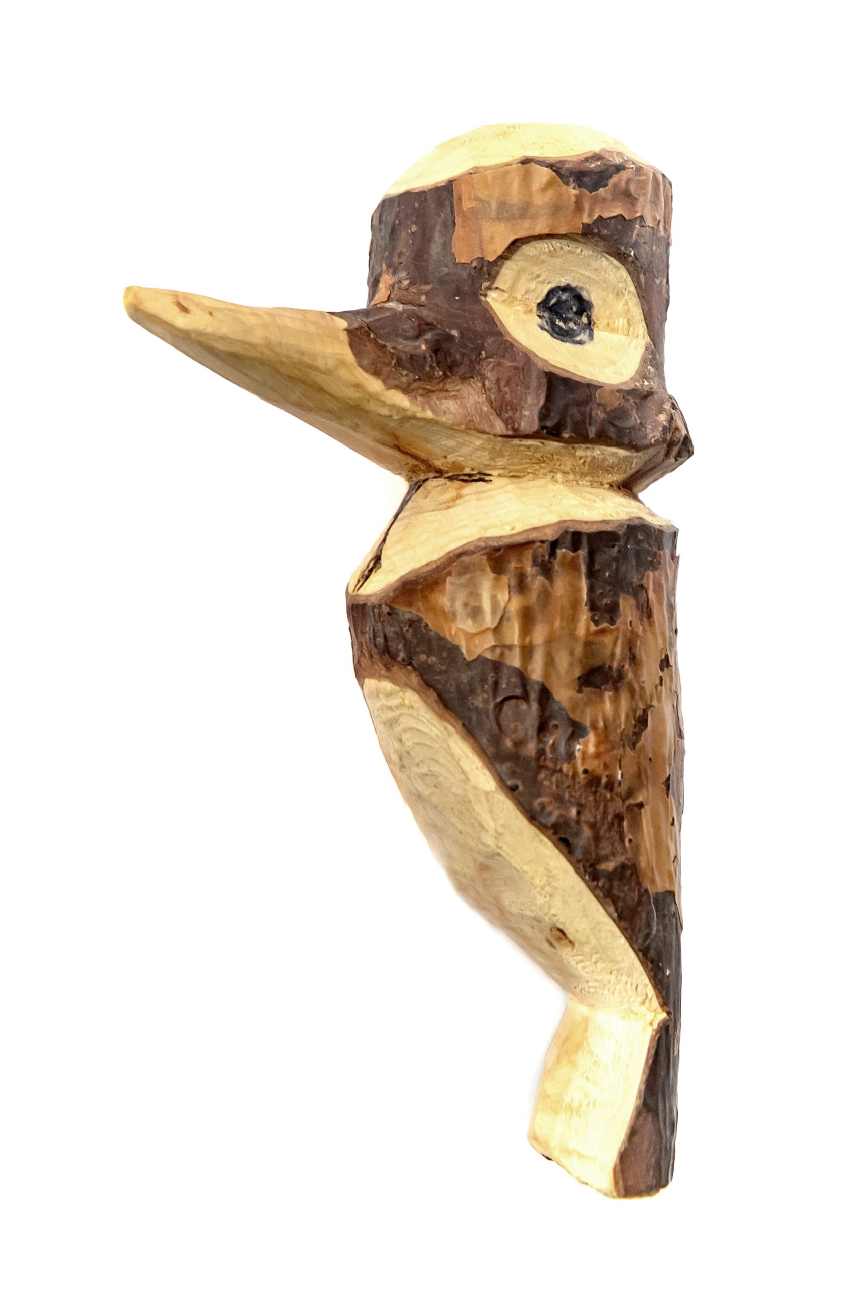 H. A. Čigriejaus iš medžio išdrožtas paukščiukas „Juozaputis“. Apie 1989 m. MLLM 127802