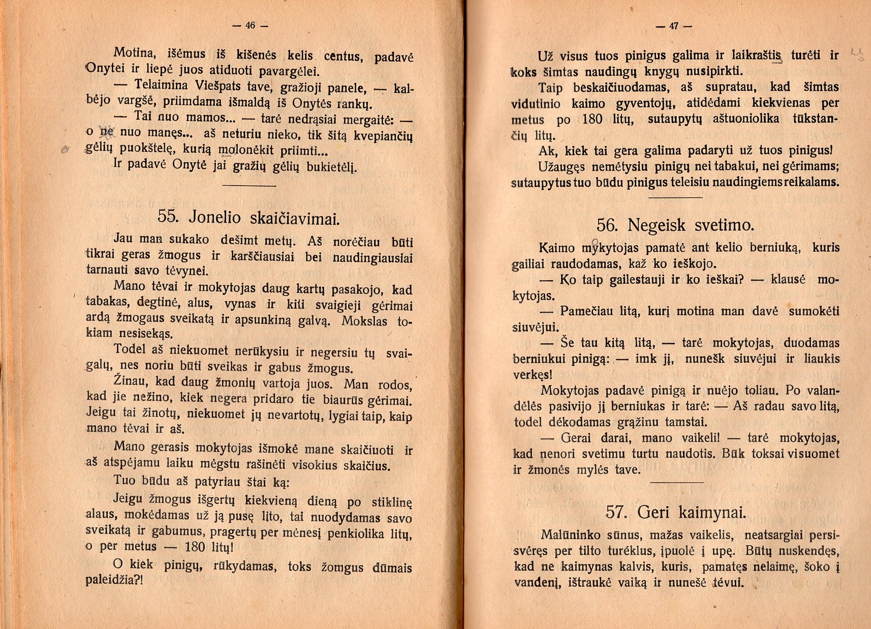 Apysakėlės iš Ks. Vanagėlio knygos „Vaikų šaltinėlis“. Vilnius–Kaunas 1918–1927. MLLM 9298