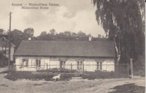 Adomo Mickevičiaus namas Kaune. Kaunas: išleido O. Vitkauskytės knygynas, 1925. MLLM P 15656