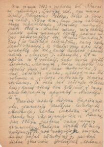 K. Pažėraitė. Autobiografija. Vokietija, 1946 m. BBR 9979