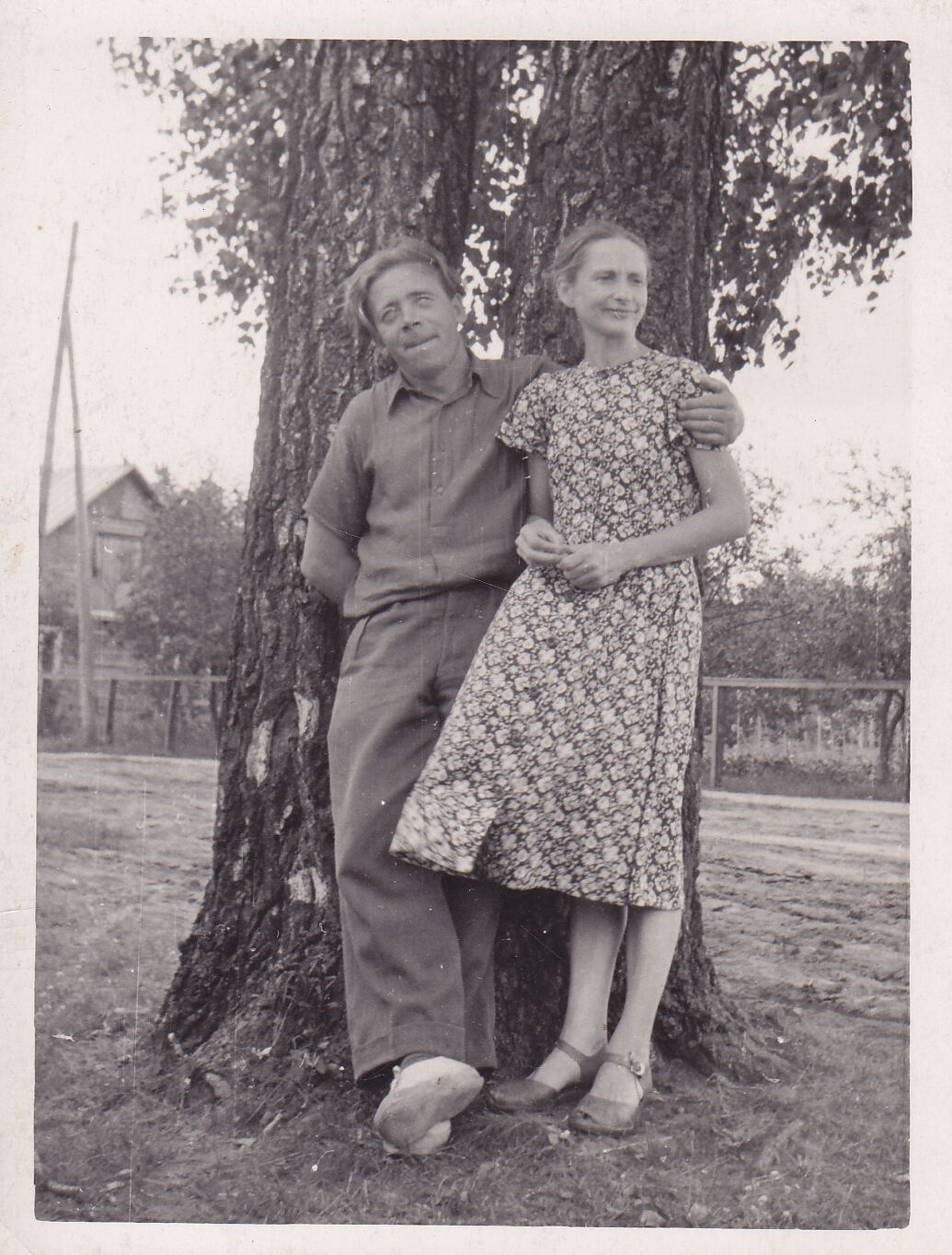 A. Jonynas su žmona Stase. Alytus, 1957 m. MLLM 26667