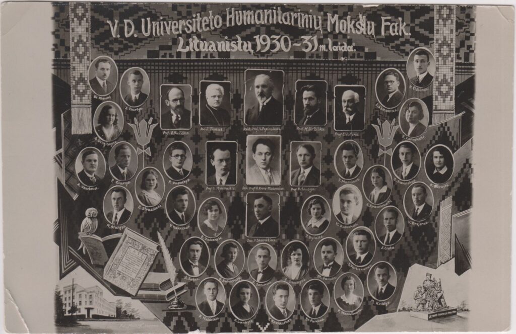 VDU Humanitarinių mokslų fakulteto lituanistų 1930–1931 m. laida MLLM BVSNM 436