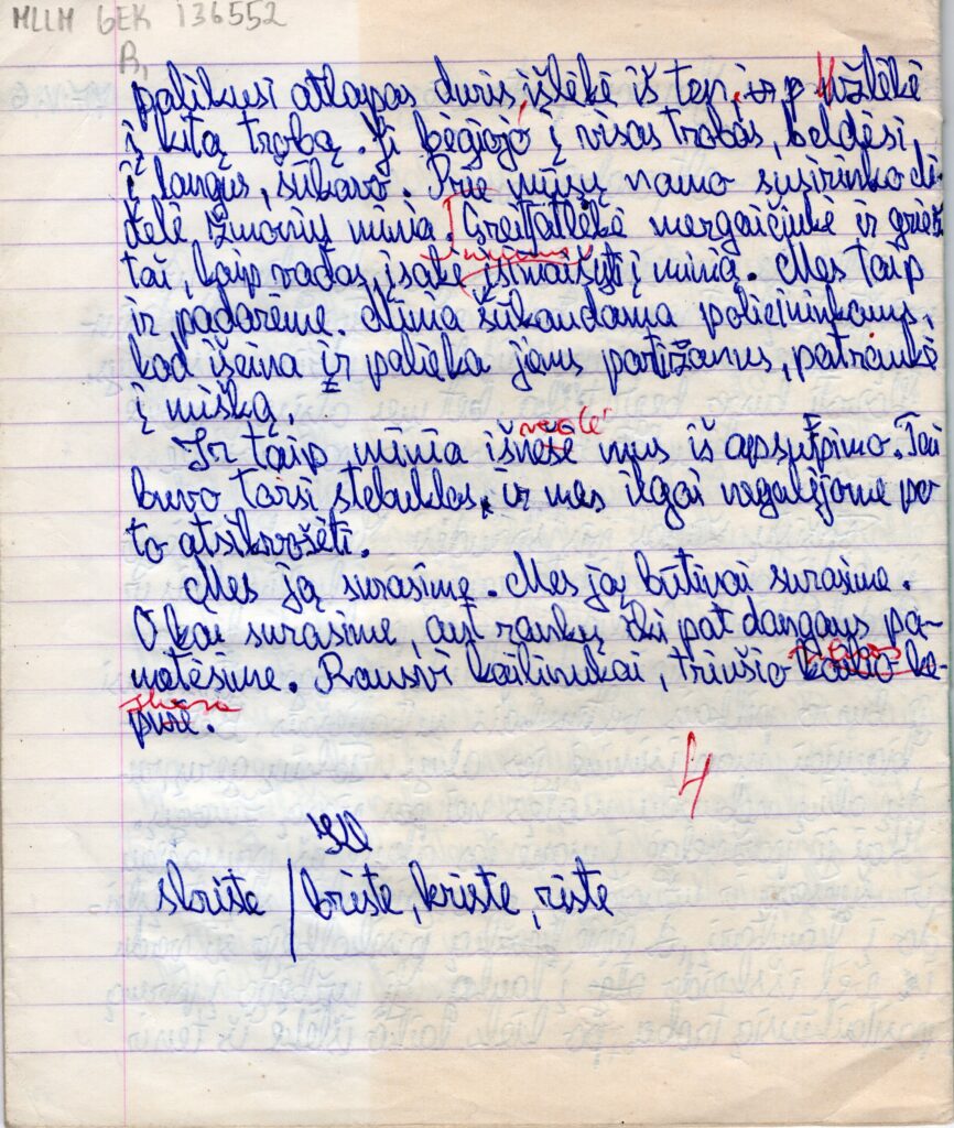6c kl. literatūriniai rašiniai su mokytojos įvertinimu. MLLM GEK 136552_2