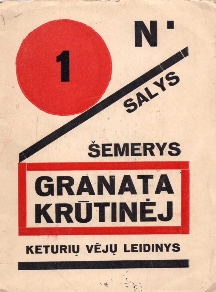 Salys Šemerys. Granata krūtinėj. Kaunas: Keturių vėjų leidinys, 1924. MLLM 17458