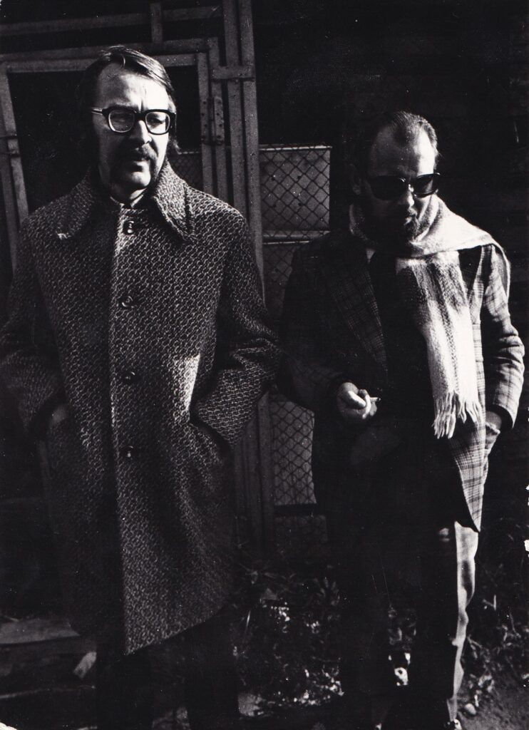 P. Venclovas ir V. Baltuškevičius. Apie 1980 m. MLLM 44428