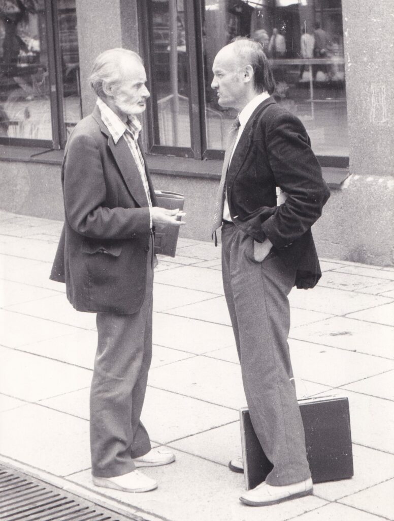 V. Baltuškevičius ir B. Juršė. Kaunas, 1993 m. rugpjūtis. MLLM 44432