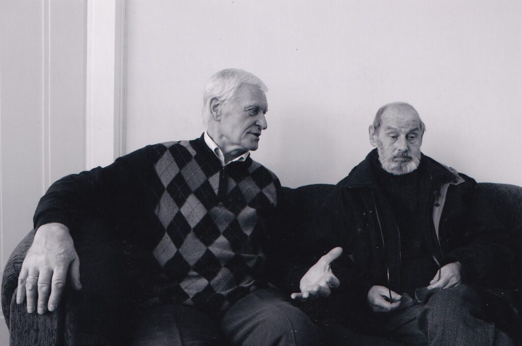 V. Baltuškevičius ir R. Keturakis Kauno menininkų namuose. Apie 2010 m. Z. Baltrušio nuotrauka. MLLM 115291
