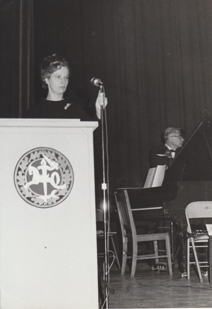 N. Jankutė – pirmojo lietuvių teatro festivalio vedėja. 1968 m. MLLM 78628