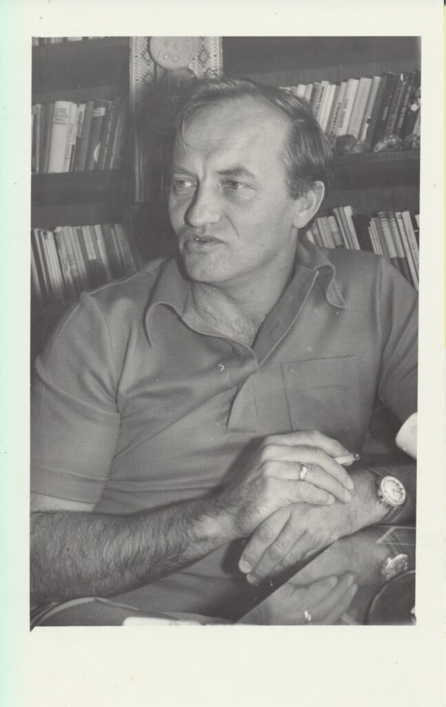 A. Dabulskis namuose. 1979 m. MLLM GEK 26934