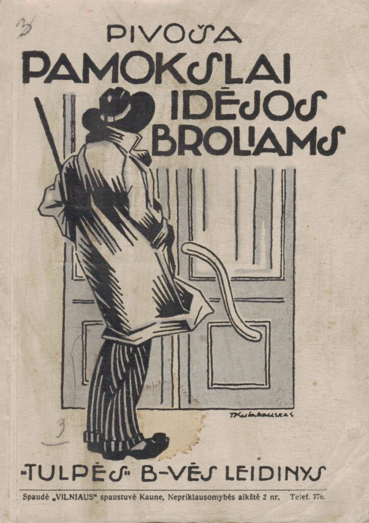 Pivoša. Pamokslai idėjos broliams. Kaunas, 1928 m. A. Griciaus feljetonų knyga, pasirašyta slapyvardžiu Pivoša. MLLM 1813