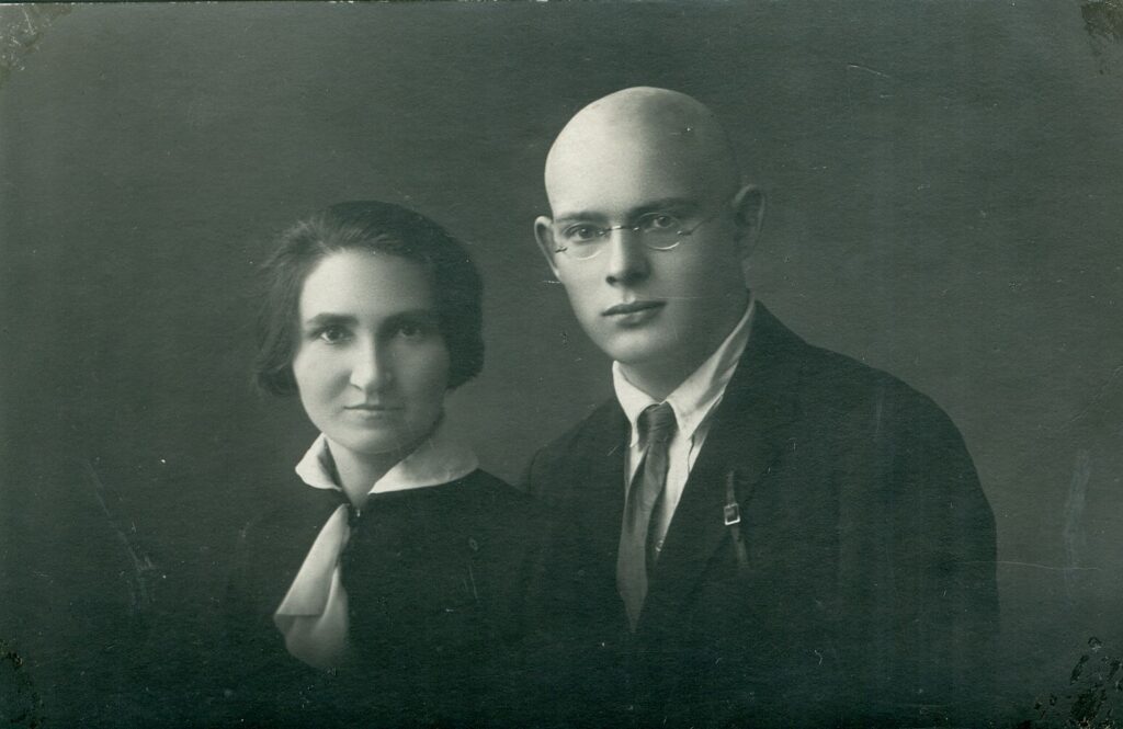 „Vestuvių nuotrauka“. Ona Kazanskaitė ir Kazys Boruta. Viena, 1927 m. RMM_IK_21451