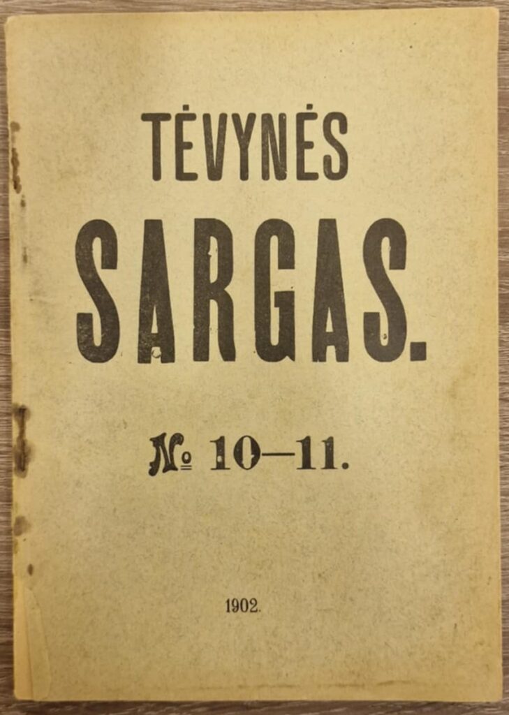 Tėvynės Sargas. 1902 m. MLLM GEK 121632/10