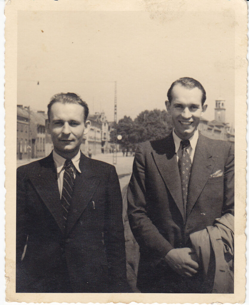 H. Radauskas su broliu Bruno. Klaipėda, 1937-06-22. MLLM 148135