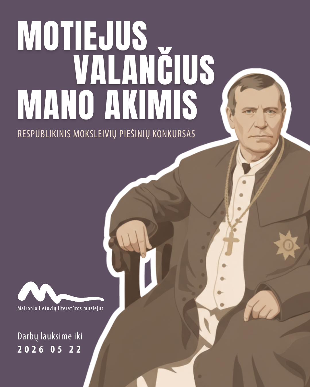 Respublikinis moksleivių piešinių konkursas „Motiejus Valančius mano akimis“