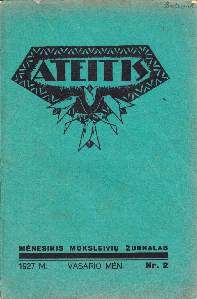 Mėnesinis moksleivių žurnalas „Ateitis“ Nr. 2, 1927 m. GEK 75704