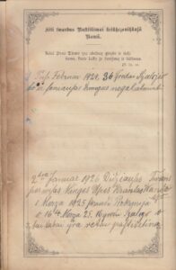 Biblija, tai esti visas Šventas Raštas Seno ir Naujo testamento. Berlynas, 1897 m. MLLM 7159. Puslapis „Kiti svarbūs nutikimai krikščioniškų namų“